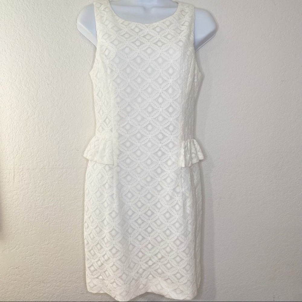 Lilly Pulitzer white lace dress